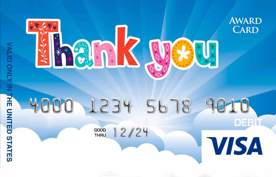 Custom Prepaid Debit Card, Visa Gift Card Designs Awards2Go