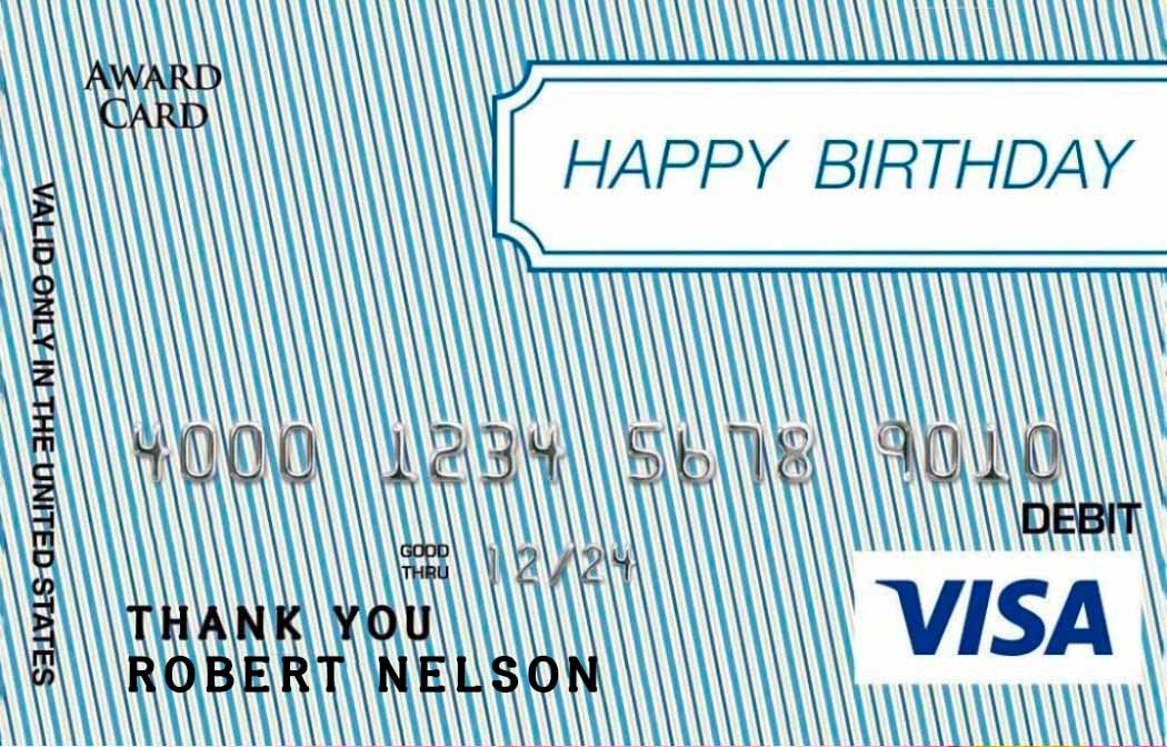 Custom Prepaid Debit Card, Visa Gift Card Designs Awards2Go