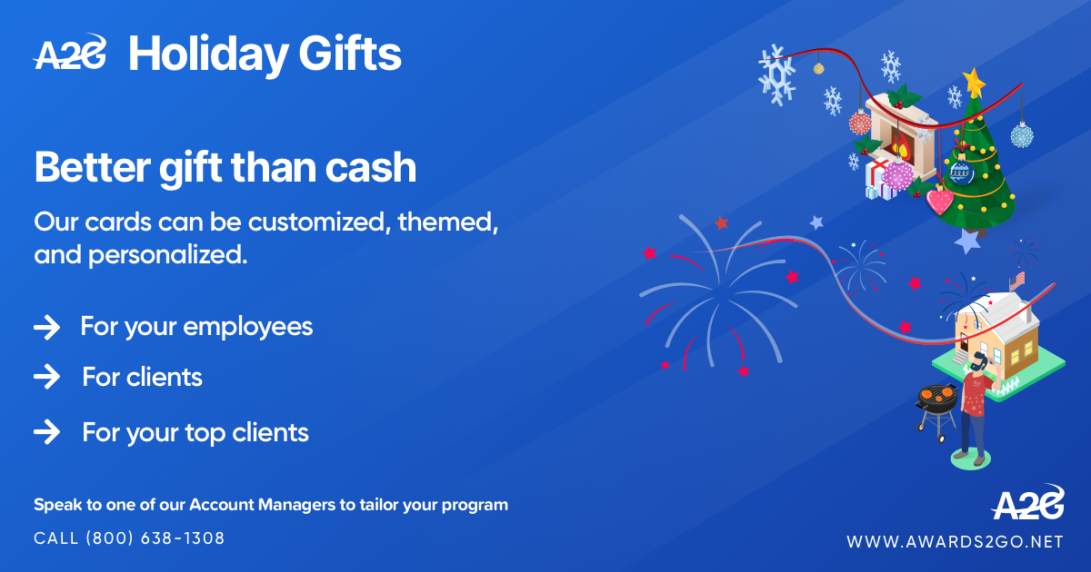 Holiday Gift Cards For Customers, Employees, And Clients Awards2Go