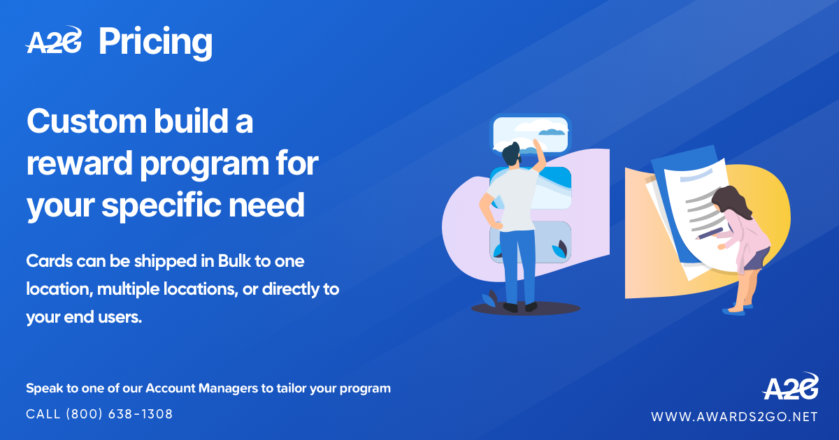 Visa gift Cards Pricing, Cardholder Support Awards2Go